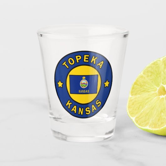 Topeka Kansas Schnapsglas (Vorderseite)