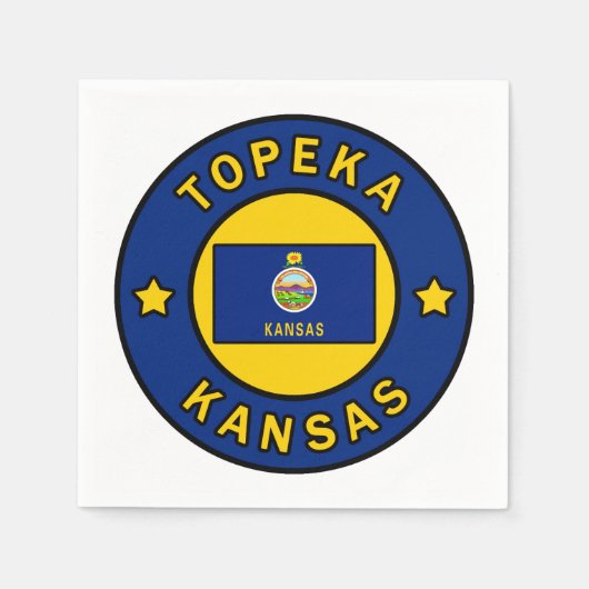 Topeka Kansas Serviette (Vorderseite)