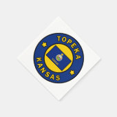 Topeka Kansas Serviette (Ecke)