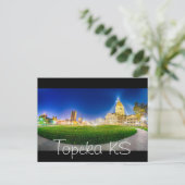 Topeka Kansas skyline Postkarte (Stehend Vorderseite)