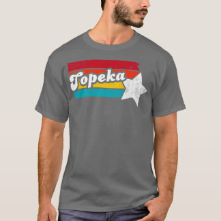 Topeka Kansas Vintages zerrüttetes Souvenir 2 T-Shirt
