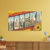 Topeka, KansasGroße BuchstabenszenenTopeka, KA 2 Leinwanddruck (Insitu (Wohnzimmer))