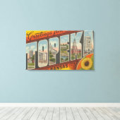 Topeka, KansasGroße BuchstabenszenenTopeka, KA 2 Leinwanddruck (Insitu (Holzboden))