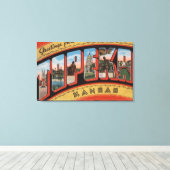 Topeka, KansasGroße BuchstabenszenenTopeka, KA Leinwanddruck (Insitu (Holzboden))