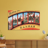 Topeka, KansasGroße BuchstabenszenenTopeka, KA Leinwanddruck (Insitu (Wohnzimmer))