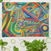 Topeka Kunstgilde Abstract Geschirrtuch (Gefaltet)