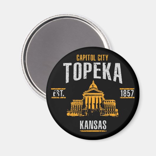 Topeka Magnet (Vorderseite/Rückseite)