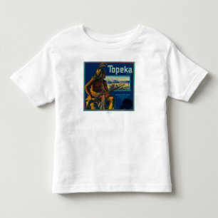 Topeka-Marken-Zitrusfrucht-Kisten-Aufkleber Kleinkind T-shirt