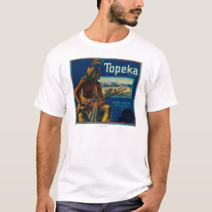 Topeka-Marken-Zitrusfrucht-Kisten-Aufkleber T-Shirt