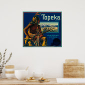 Topeka-Markenbezeichnung Citrus Crate Poster (Küche)