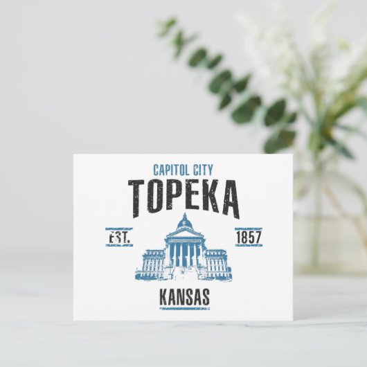 Topeka Postkarte (Stehend Vorderseite)
