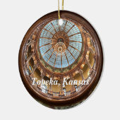 Topeka Staat Hauptstadt Keramik Ornament (Links)