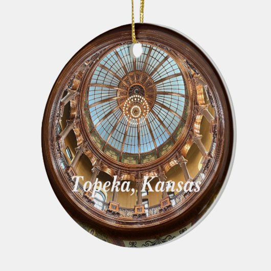 Topeka Staat Hauptstadt Keramik Ornament (Links)