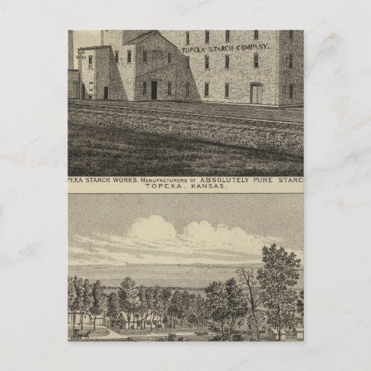 Topeka Starch Workand Residence DM Howard Postkarte (Vorderseite)