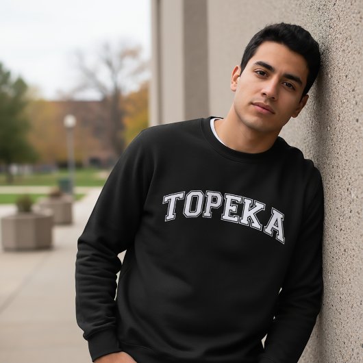 TOPEKA Universitäts-Stil Pullover Amerika College