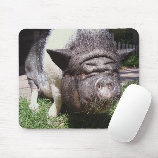 Topf-Aufgeblähtes Schwein Mousepad (Mit Mouse)