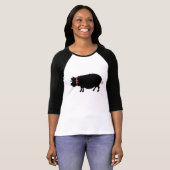 Topf Bellie Schwein-Mädchen T-Shirt (Vorne ganz)
