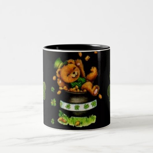 Topf des Bären Zweifarbige Tasse (Mittel)