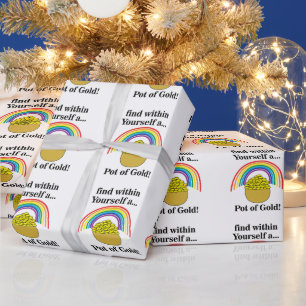 Topf des Goldes in dir selbst St. Patrick's Day  Geschenkpapier