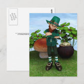 Topf mit Gold Postkarte (Vorne/Hinten)
