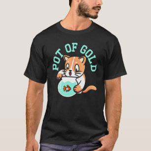 Topf mit Gold Unterwasser Goldfisch Fisch Aquarist T-Shirt