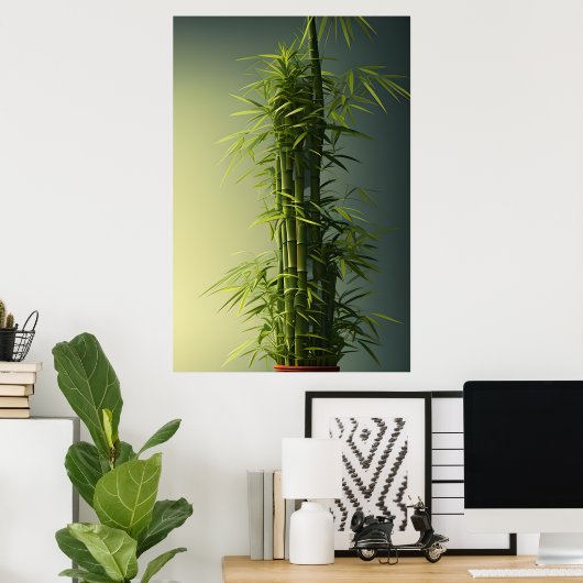 Topf Natural Lucky Bamboo Poster (Heimbüro)