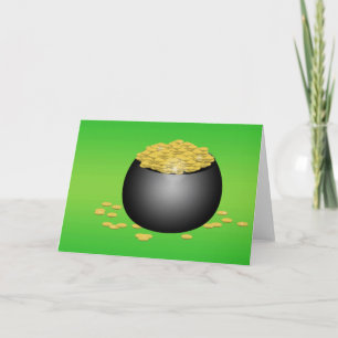Topf-O-Goldgruß-Karte Karte