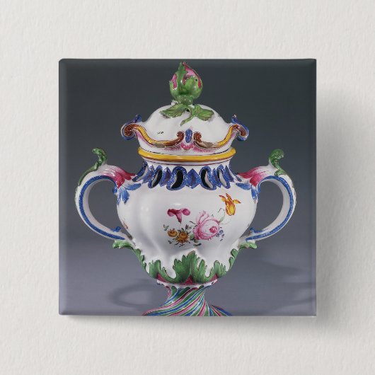 Topf-pourri Vase, hergestellt in Straßburg, Button (Vorderseite)