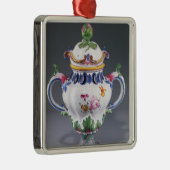 Topf-pourri Vase, hergestellt in Straßburg, Silbernes Ornament (Rechts)