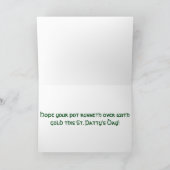 Topf von Goldenem für St Patrick Tag Karte (Innenseite)