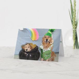 Topf von Goldenem für St Patrick Tag Karte