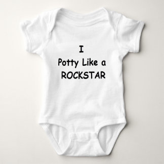 Töpfchen mögen ein Rockstar Baby Strampler