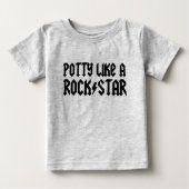 Töpfchen mögen einen Rockstar Baby T-shirt (Vorderseite)