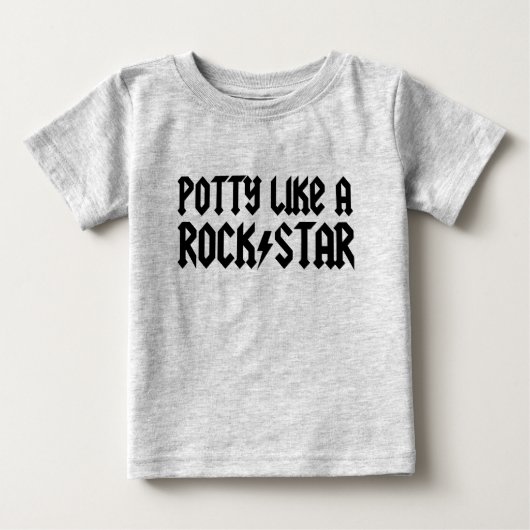 Töpfchen mögen einen Rockstar Baby T-shirt (Vorderseite)