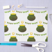 Töpfe aus Gold und Hufeisen Seidenpapier (Handwerk)