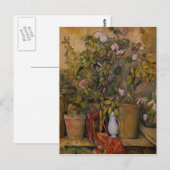 Töpfe Blumen Postkarte (Vorne/Hinten)
