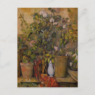 Töpfe Blumen Postkarte