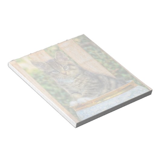 Töpfe der Babykätzchen Notizblock (angewinkelt)