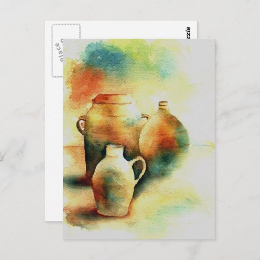 Töpfe Postkarte (Vorne/Hinten)