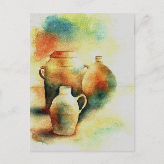 Töpfe Postkarte (Vorderseite)