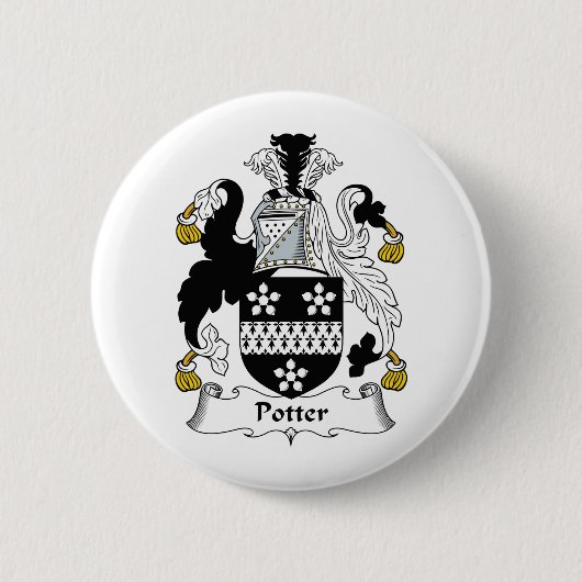 Töpfer-Familienwappen Button (Vorderseite)
