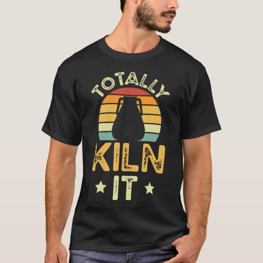 Töpfer Lustig Brennt Es Töpferware T-Shirt (Vorderseite)