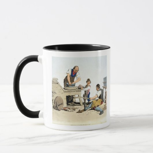 Töpfer, "vom Kostüm von Großbritannien", publishe Tasse (Links)