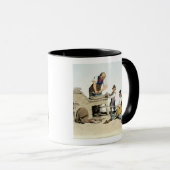 Töpfer, "vom Kostüm von Großbritannien", publishe Tasse (VorderseiteRechts)