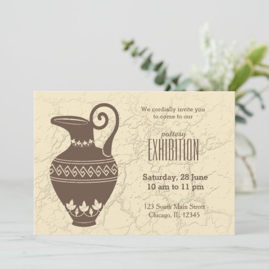 Töpferausstellung Einladung (Stehend Vorderseite)