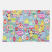 Töpferblau Geschirrtuch (Horizontal)