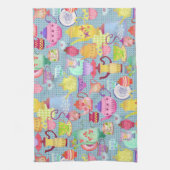 Töpferblau Geschirrtuch (Vertikal)