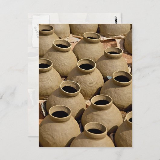 Töpferdorf, Aschanti-Region, Ghana Postkarte (Vorne/Hinten)