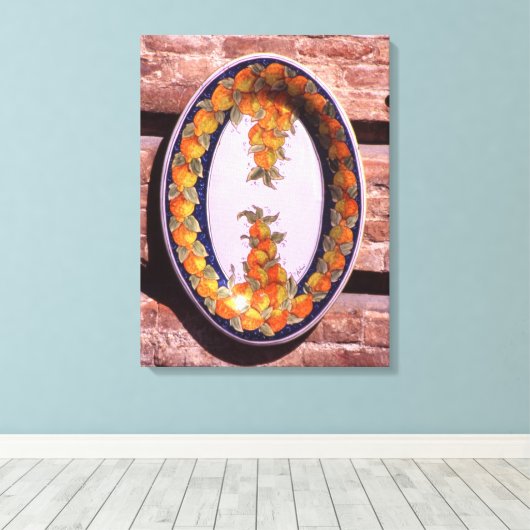 Töpferei, die Dish Poster Plaque serviert Leinwanddruck (Insitu (Holzboden))