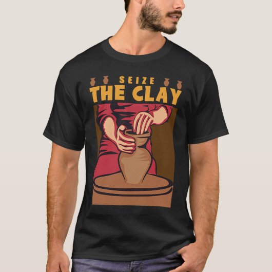 Töpferei: Die Tonskulptur wird von Hand gefertigt T-Shirt (Vorderseite)